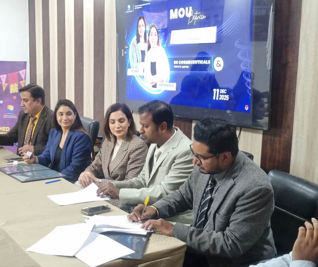 DS Cosmeceuticals Pvt. Ltd, Ludhiana MoU signing