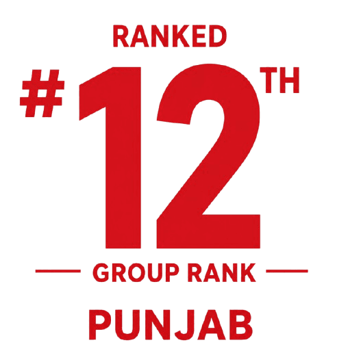 Ranked 12th group rank in Punjab in the CSR Engineering College Survey 2026
