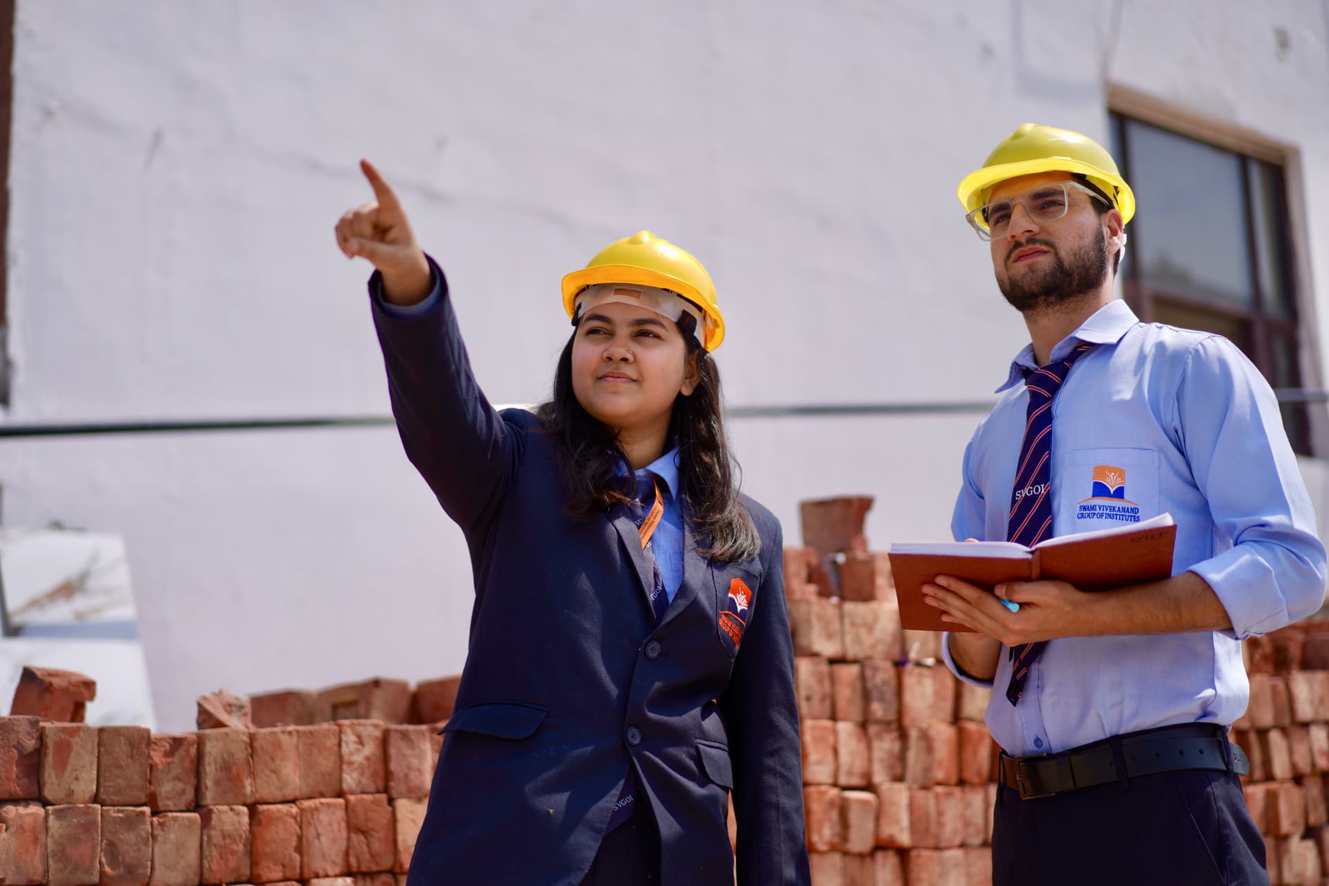 Students participating in industry exposure and placement activities